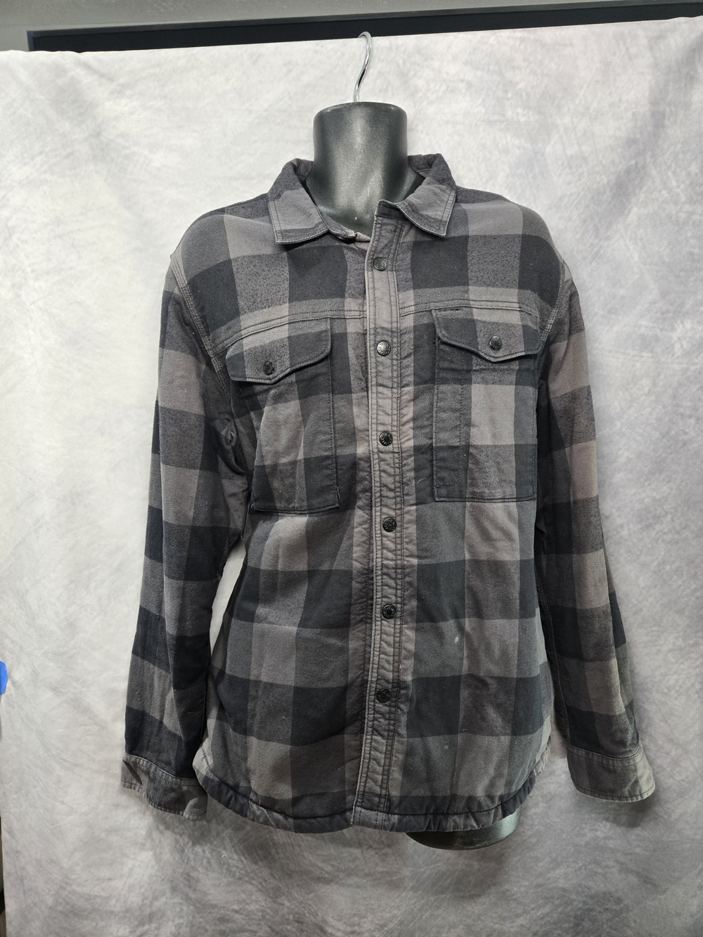 The North Face Men's Gray Plaid Shirt Jacket